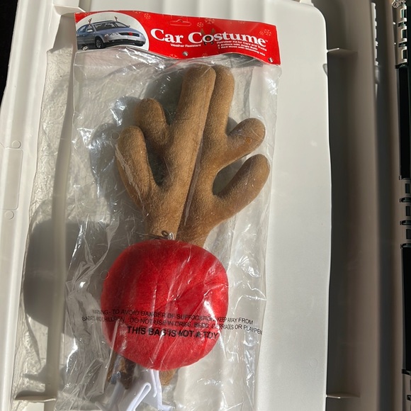 Car Costume Car Reindeer Antlers and Nose NWT - Picture 3 of 5